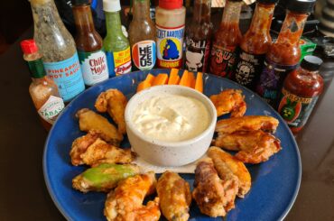 Saturday afternoon Hot Ones at home