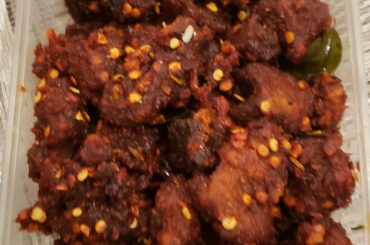 Indian Spicy Fried Beef from local market
