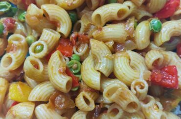 Indian Style Spicy Veg Macaroni Pasta