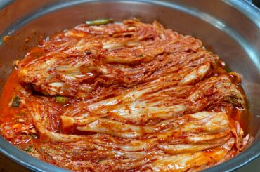 red hot homemade kimchi