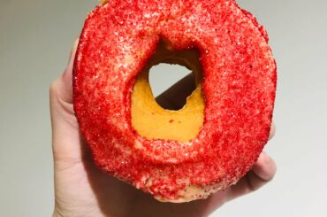 Tried the Spicy Ghost Pepper Donut from Dunkin’ Donuts today.