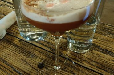 Am I the only one who loves spicy cocktails? This one's called the Devil Town at the Golden Pineapple Craft in Tempe, AZ.