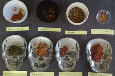 Crushed dried peppers from my garden