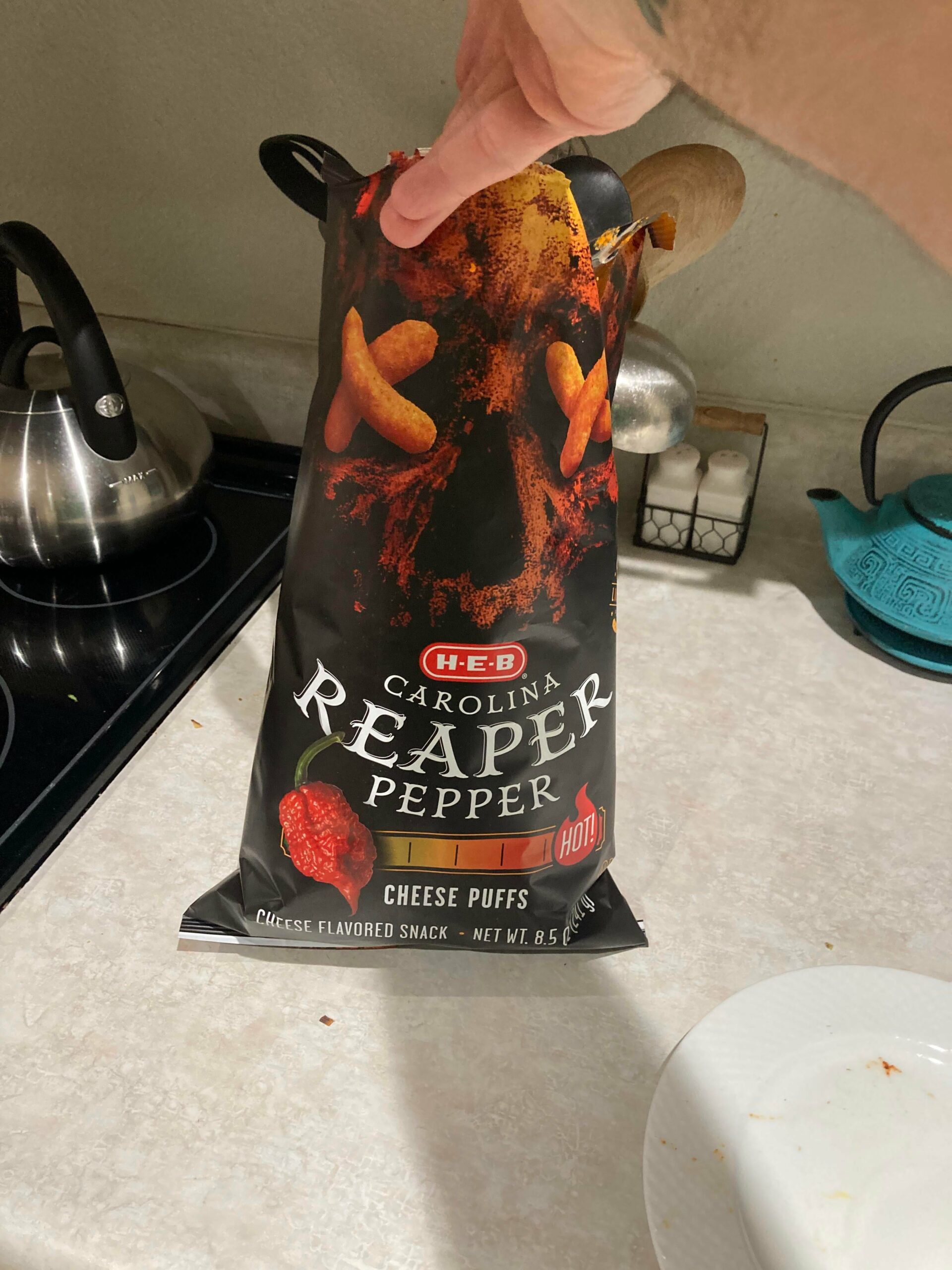 The good ol’ HEB is making more spicy chips. These have a great spicy