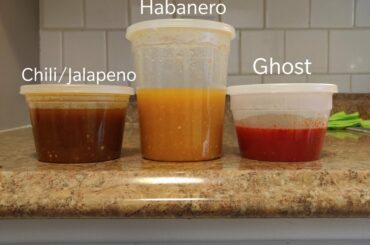 Made my own hot sauces for the first time from scratch. With peppers grown in my garden!