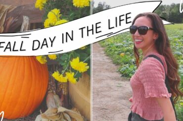 FALL DAY IN MY LIFE | Pumpkin patch, Veggie Chili, & Baking | PhD Student