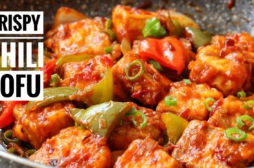 How to make Crispy Chili Tofu Recipe - Vegan  || Easy Crispy Tofu Recipe || Foodotomic