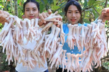 Cooking chicken feet crispy with chili sauce recipe