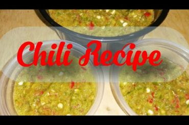 #Chilirecipe CHILI RECIPE/ MABOOJ PELPEL