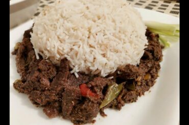 Beef Chili Dry With Garlic Rice Recipe By Pak-Euro Food & Vlogs