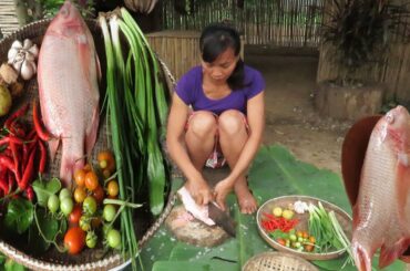 My Lifestyle| My Food| Cooking Red Fish Soup With Red Chili Taste Spicy Delicious