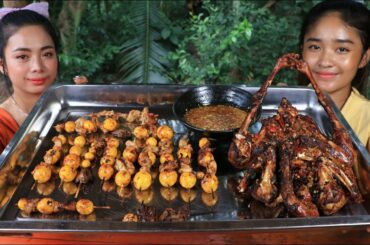 Cooking chicken roasted with egg and chili sauce recipe