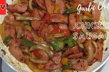 Delicious breakfast or anytime chicken sausage ! Chili Garlic Onions and Peppers Sausage! STV Chef