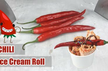ASMR Have you ever seen Ice Cream Rolls make from Chili | How to make Ice Cream, Ice Cream Recipe