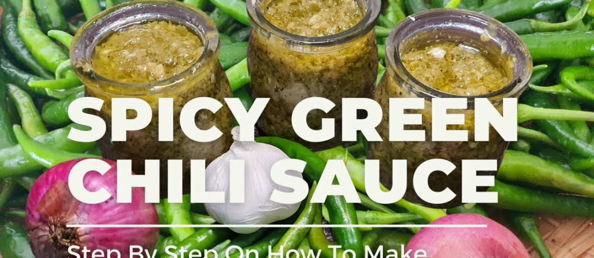 HOW TO MAKE GREEN CHILI SAUCE || SPICY GREEN CHILI RECIPE | simplena buhay