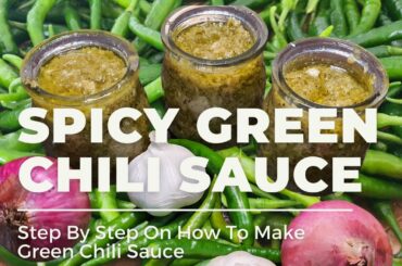 HOW TO MAKE GREEN CHILI SAUCE || SPICY GREEN CHILI RECIPE | simplena buhay