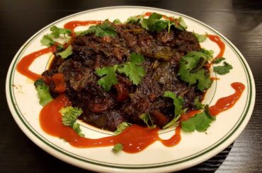 Mexican Chili with Mustard Greens and Shrimp