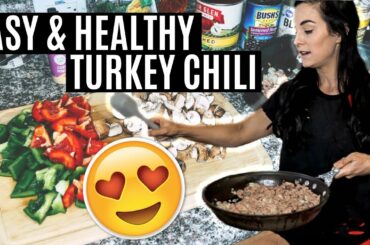 EASIEST Crockpot Turkey Chili