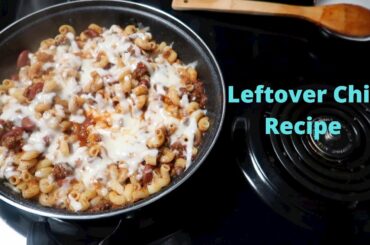Cheesy Chili Recipe| One Pot Chili Mac| Leftover Chili Recipe