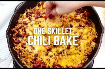 One Skillet Chili Bake