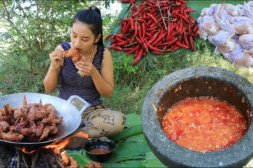 Amazing cooking chicken wings crispy with chili sauce recipe