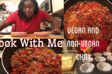 Cook Vegan and Non-Vegan Chili With Me
