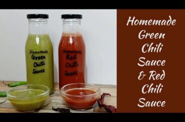 Easy Homemade Green Chili Sauce and Red Chili Sauce Recipes