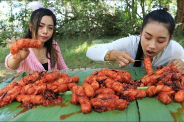 Amazing cooking hotdog crispy with chili sauce recipe