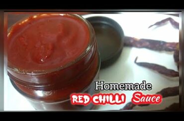 Homemade Red chilli sauce recipe | Sauce recipe | Chilli sauce recipe by Zasmi's kitchen