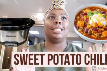 HEARTY DELICIOUS SWEET POTATOES CHILI | HAMILTON BEACH SLOW COOKER | RV LIVING | TONEKA K