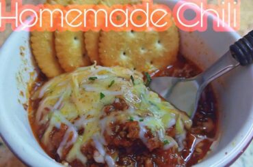 HOMEMADE BEEF CHILI Recipe | Easy Recipe for Chili #comfortfood #chili #meadowsfamily6crew