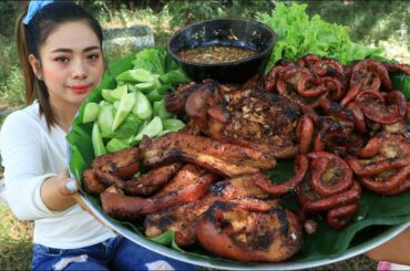 How to cook intestine with pork roasted recipe with chili sauce