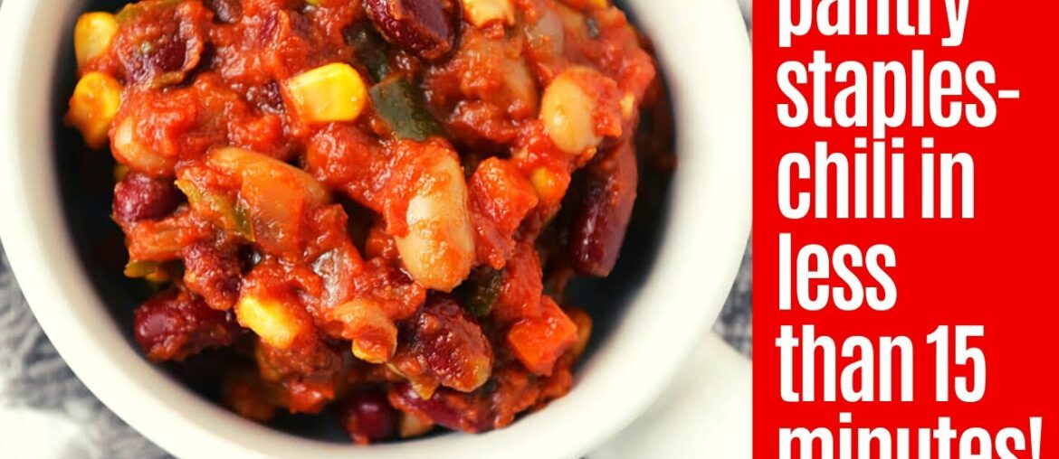 Use Your Pantry Staples (Canned Goods) to make this Easy & Delicious Chili recipe (2020)