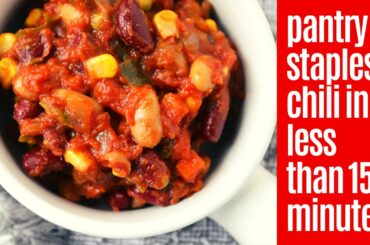 Use Your Pantry Staples (Canned Goods) to make this Easy & Delicious Chili recipe (2020)