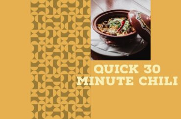 Quick Healthy Chili