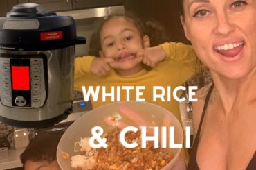 WHITE RICE AND CHILI IN THE PRESSURE COOKER #dualpressurecookerandairfryer #whiterice #chili