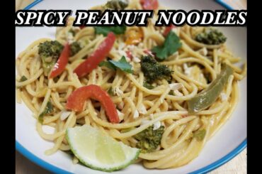 Spicy Peanut Noodles | Spicy Peanut Butter Noodles Recipe | Spicy Chili Noodles