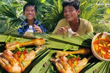 Talented Chef Cooking - How to Fried Chicken legs Recipe with Chili Yummy Food Easy Recipe
