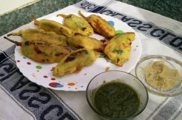 hari mirchi ke pakoda | chili pokoda | mirch bajiya