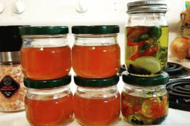 Spicy reaper honey and infused olive oil