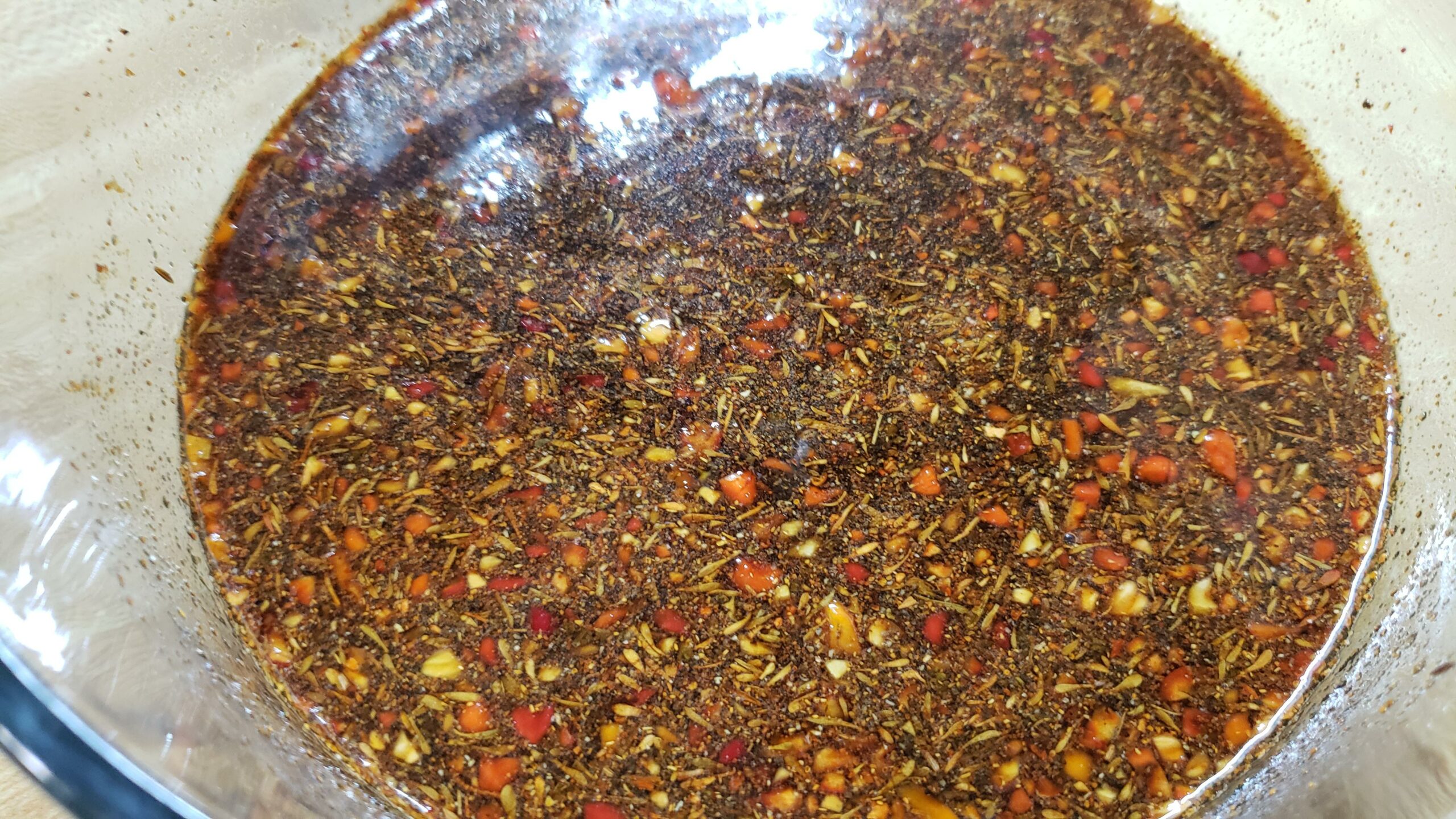 Fresh picked Reaper pepper marinade for jerky D Chili Chili