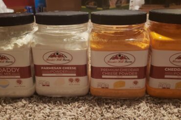 I bought an inordinate amount of powdered dairy/cheese products. Any suggestions to use it?