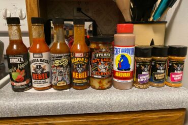 I went to Rural King for the first time today. I was thrilled to kind that they had a pretty decent hot sauce selection.