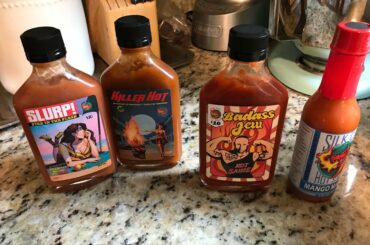 I ordered 3 sauces from Silk City Hot Sauces and they threw in an extra! Great sauces from Vermont!