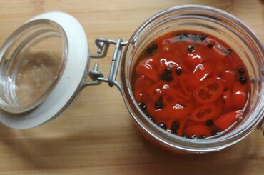 A brand new batch of my cayenne/habanero pickle mix! [Recipe in comments]