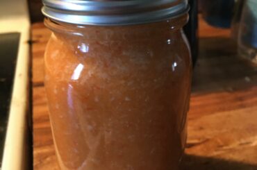 Made a batch of my custom wing sauce and it is tasty