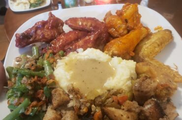 We did Wingsgiving instead of a turkey for Thanksgiving. Cranberry jalapeno, garlic buffalo, and a gravy wing!