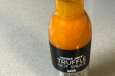 Tried out Trader Joe’s new truffle hot sauce. Overall verdict: good.