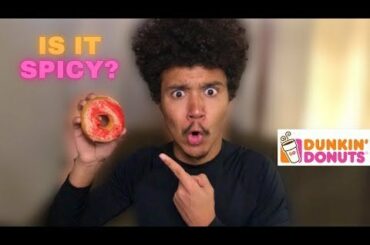 Dunkin Donuts New SPICY GHOST PEPPER Donut Review! | How Spicy Is It?