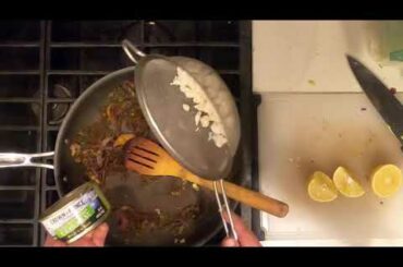 Mexican Chili with Mustard Greens and Crab